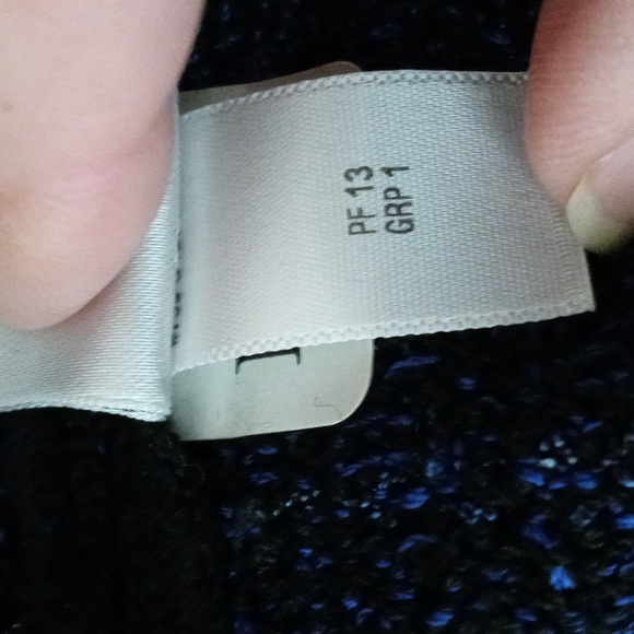 St. John Navy Blue Textured Tweed Midi Skirt - Picture 7 of 7